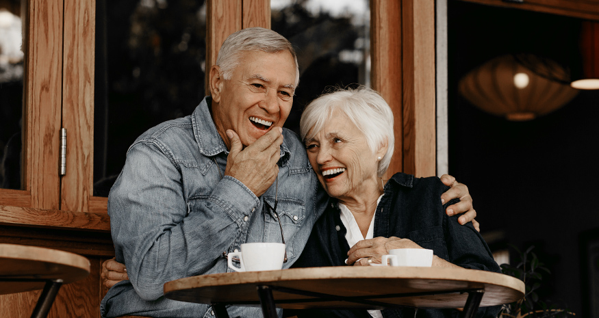 Custom dentures designed to restore a complete smile