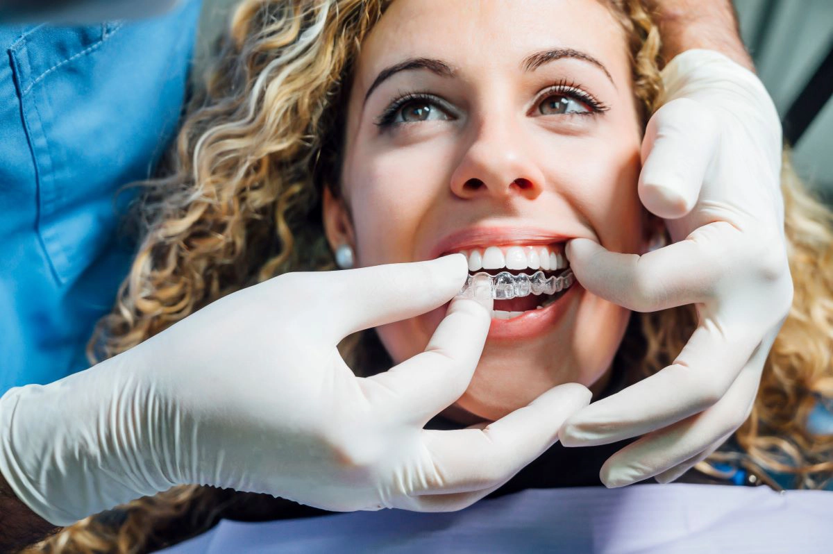 Invisalign clear aligner candidate in Manchester